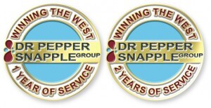 Custom Years of Service Lapel Pins for California Plant With Over 200 Employees