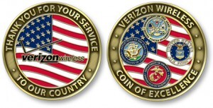 Verizon Uses Custom Challenge Coins to Express Military Appreciation